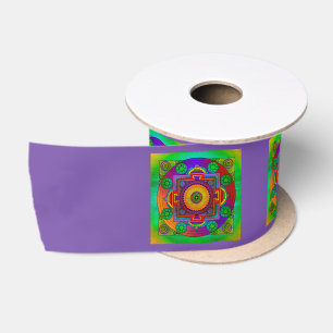 YANTRA - het grote wiel - groen viooltje Lint