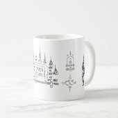 Yantra thaïlandais pour mug chanceux (Devant droit)