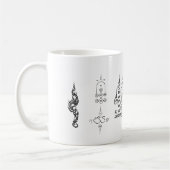 Yantra thaïlandais pour mug chanceux (Gauche)