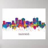 Yaounde Cameroon Skyline Poster (Voorkant)