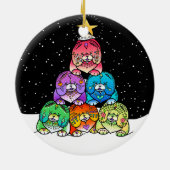 YAPPY CHOWLIDAYS Chow Porcelain Keramisch Ornament (Achterkant)