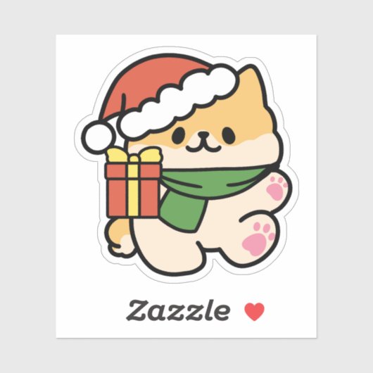 Yappy Howholidays - Schattigee Cartoon voor kersth Sticker (Vel)