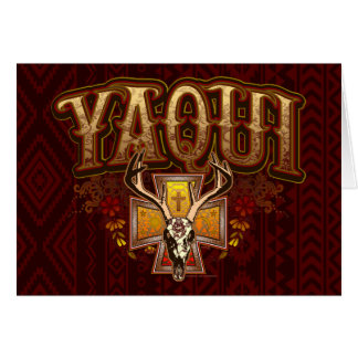 Yaqui Deer Skull Design Briefkaart