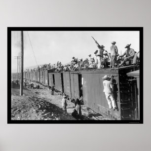Yaqui Indian Fighters RR Train 1892 Poster
