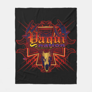 Yaqui Nation Deer skull Blanket Fleece Deken