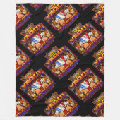 Yaqui Nation Flag Deer Dancer-ontwerp Fleece Deken (Voorkant)