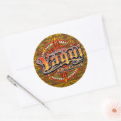 Yaqui Nation sticker design goud (Envelop)