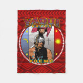 Yaqui Yoeme Deer Dancer Fleece Blanket (Voorkant)