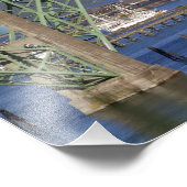 Yaquina Bay Bridge over de Yaquina Bay Foto Afdruk (Hoek)