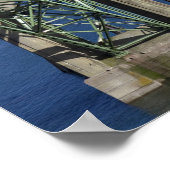 Yaquina Bay Bridge over de Yaquina Bay Poster (Hoek)