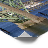 Yaquina Bay Bridge over de Yaquina Bay Poster (Hoek)