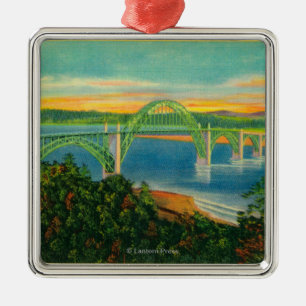 Yaquina Bay BridgeNewport, OF Metalen Ornament