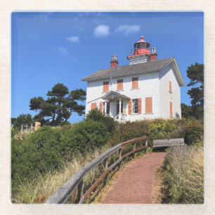 Yaquina Bay Lighthouse, Newport, Oregon Glazen Onderzetter