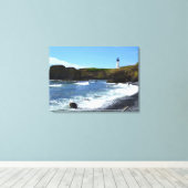 Yaquina Head Lighthouse Canvas Afdruk (Insitu (Houten vloer))