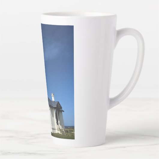 Yaquina Head Lighthouse, Newport, Oregon Latte Mok (Rechts)
