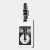 Yaquina Head Vuurtoren Oregon Moon Bagagelabel (Voorkant verticaal)