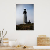 Yaquina Lighthouse Blue Poster (Keuken)