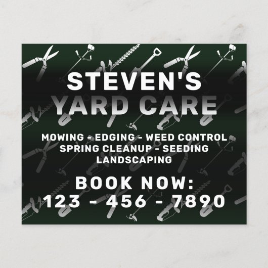 Yard Care Tools patroon Flyer (Voorkant)