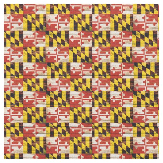 Yard en bois rustique de tissu de drapeau du (Fermer)