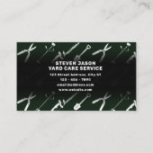 Yard onderhoudstools patroonpatroon Visitekaartje (Achterkant)