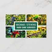 Yard professionnel images de travail Carte de visi (Devant)