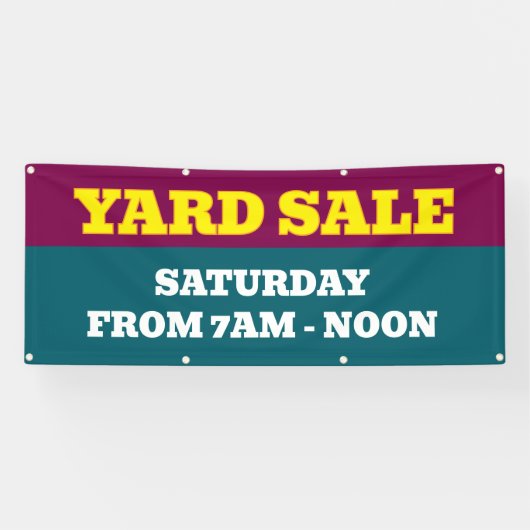 Yard Sale Aangepaste banner (Horizontaal)