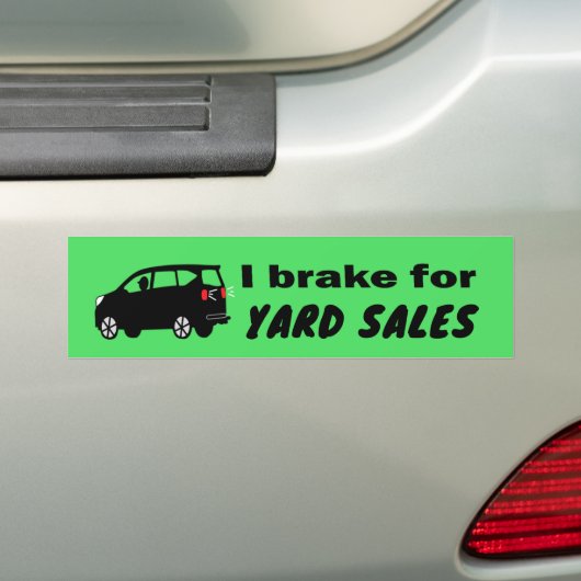 Yard Sale Cool Fun Kies een kleur Bumpersticker (Op auto)