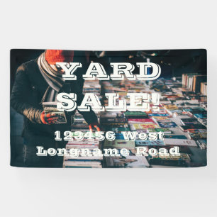Yard Sale geeft adresbanner uit Spandoek