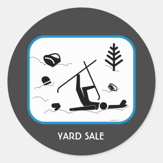Yard Sale Ronde Sticker (Voorkant)