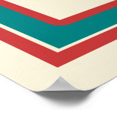 Yard Vente affiche vintage rayures rétro couleurs (Coin)