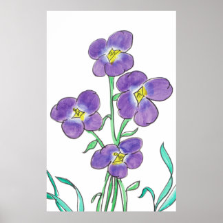 Yard Violets -D.C.B.2022, Poster