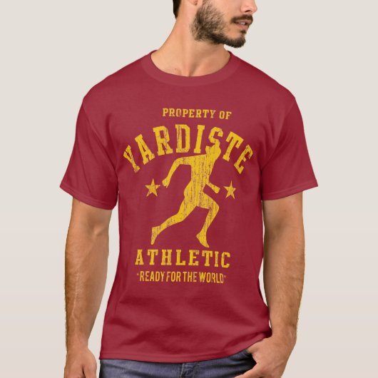yardiste yellow 2012 athletic dept dist t-shirt (Voorkant)