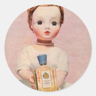 Yardley uit de jaren 1950 en Madame Alexander-pop Ronde Sticker