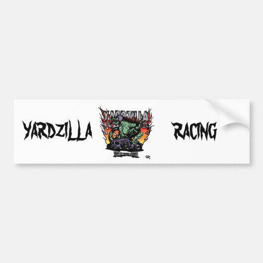 Yardzilla Paars Geen Logo Wis Bumpersticker (Voorkant)
