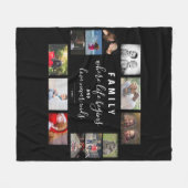 Yarly Family Keepomwille Gezegde 12 Photo Collage Fleece Deken (Voorkant (Horizontaal))