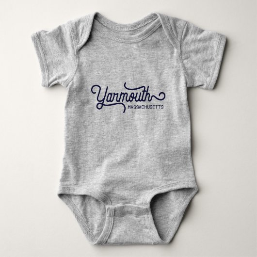 Yarmouth Massachusetts Baby Body Romper (Voorkant)