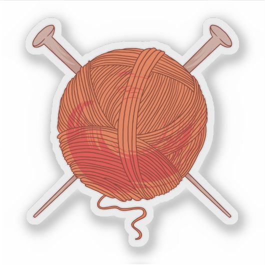 Yarn Ball Sticker (Voorkant)