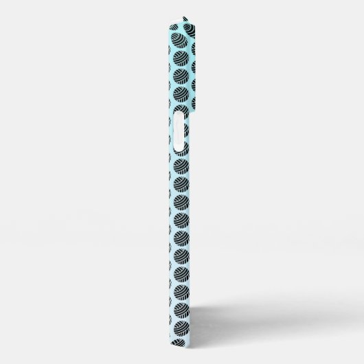 Yarn Balls Gradient Mint Patterned Phone Case iPhone Hoesje (Rechterkant)