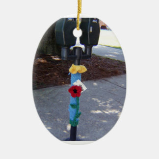 Yarn Bombed Parking Meters Ornament