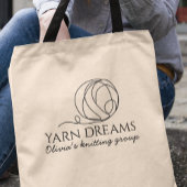 Yarn Dreams Minimalistische naam Tote Bag
