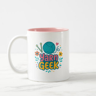 Yarn Geek Breiwerk Twee-Tonen Mok