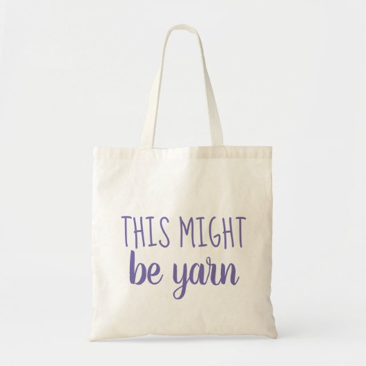 Yarn Humor Tote Bag (Voorkant)