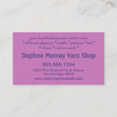 Yarn Knit Crochet Shop Visitekaartje (Achterkant)