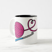 Yarn Love - Crochet Mok (Voorkant links)