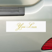 Yarn Lover Bumpersticker (Op auto)