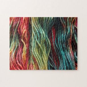 Yarn Red Green Yellow Beautiful Legpuzzel