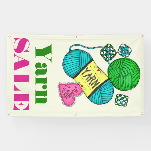 Yarn Sale Spandoek (Horizontaal)