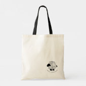 Yarn Sheep Homemade Kniting Project Canvas tas (Achterkant)