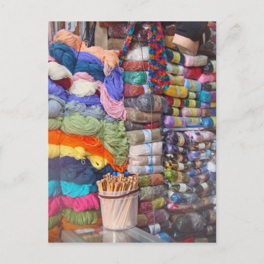 Yarn Shop Briefkaart (Voorkant)