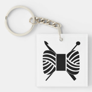 Yarn Skein Knit Crochet Crafts Sleutelhanger